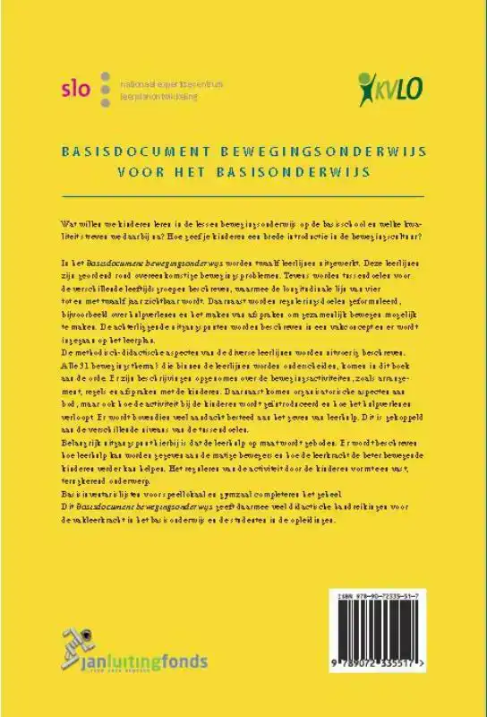 BASISDOCUMENT BEWEGINGSONDERWIJS VOOR HET BASISONDERWIJS