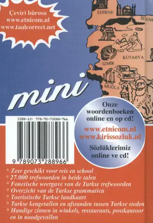 NEDERLANDS-TURKS TURKS-NEDERLANDS; HOLLANDACA-TURKCE TURKCE-