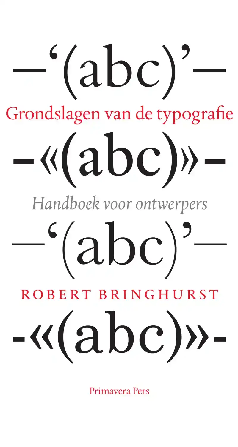 GRONDSLAGEN VAN DE TYPOGRAFIE