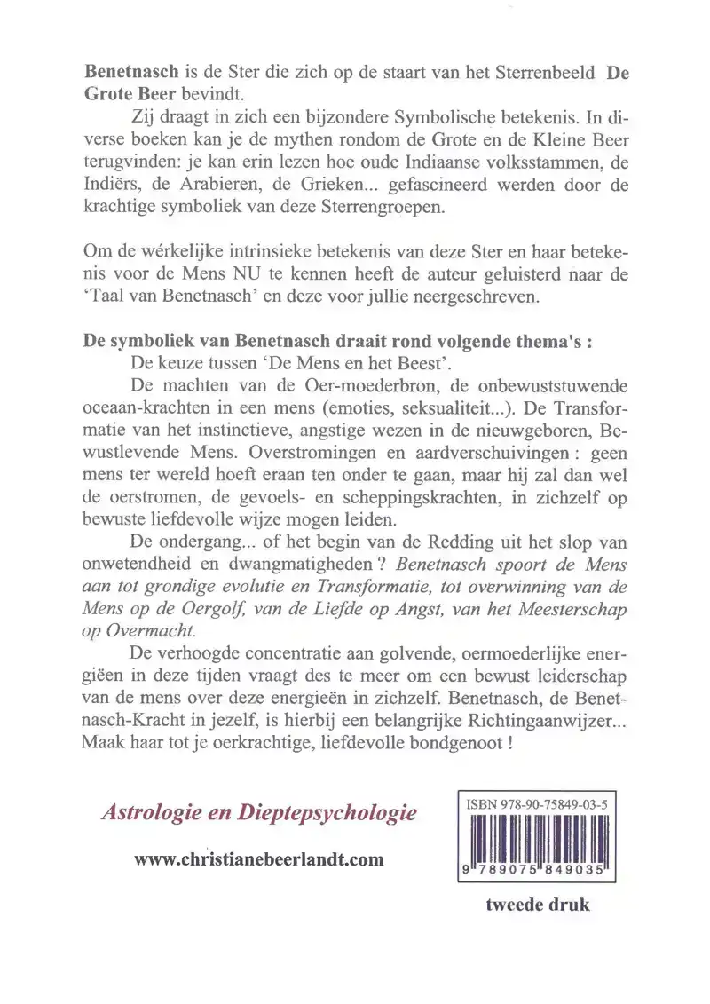 BENETNASCH, DE STER IN DE STAART VAN DE GROTE BEER