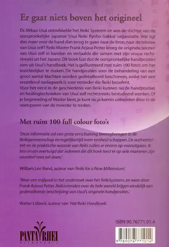 HET OOORSPRONKELIJKE REIKI HANDBOEK VAN DR. MIKAO USUI