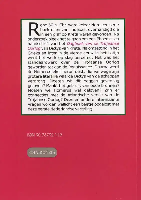 DAGBOEK VAN DE TROJAANSE OORLOG