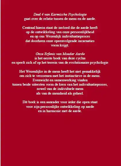KARMISCHE PSYCHOLOGIE 4: AARDE EN SCHADUW, BOEK 1