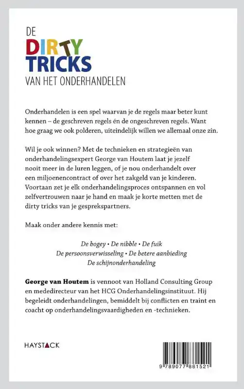 DE DIRTY TRICKS VAN HET ONDERHANDELEN