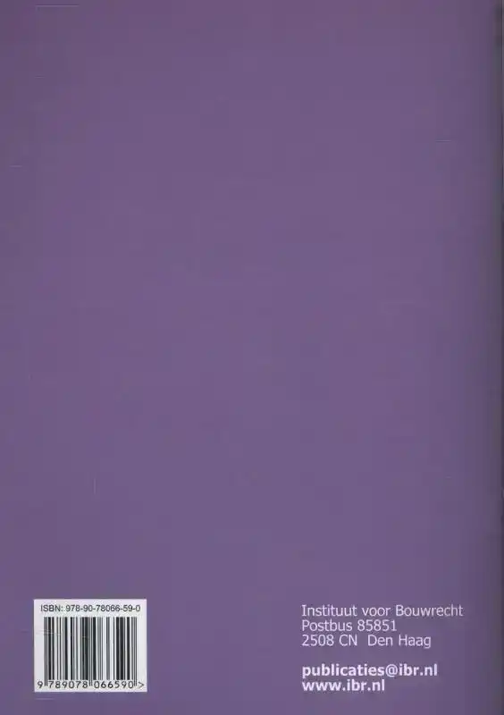 IS ER TOEKOMST VOOR HET BESTEMMINGSPLAN?