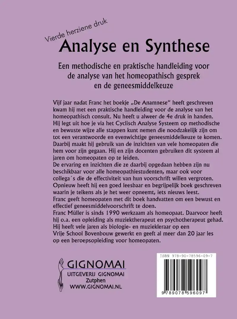 ANALYSE EN SYNTHESE