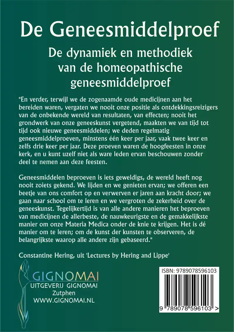 DE GENEESMIDDELPROEF