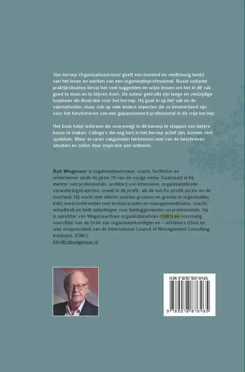 VAN BEROEP ORGANISATIEADVISEUR