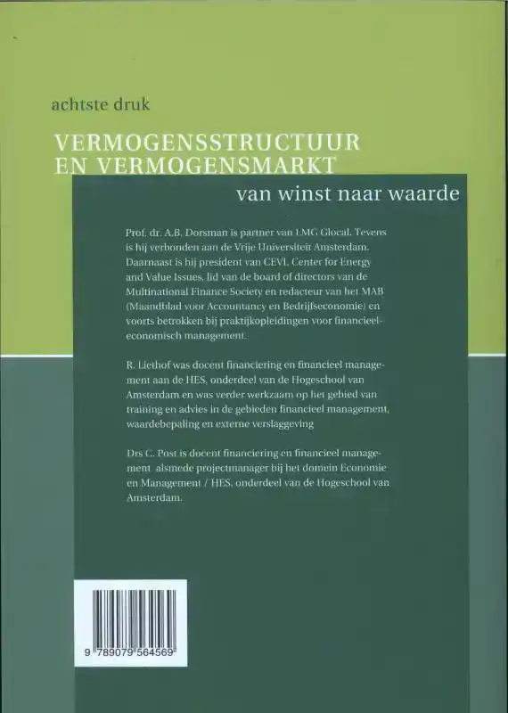 VERMOGENSSTRUCTUUR EN VERMOGENSMARKT