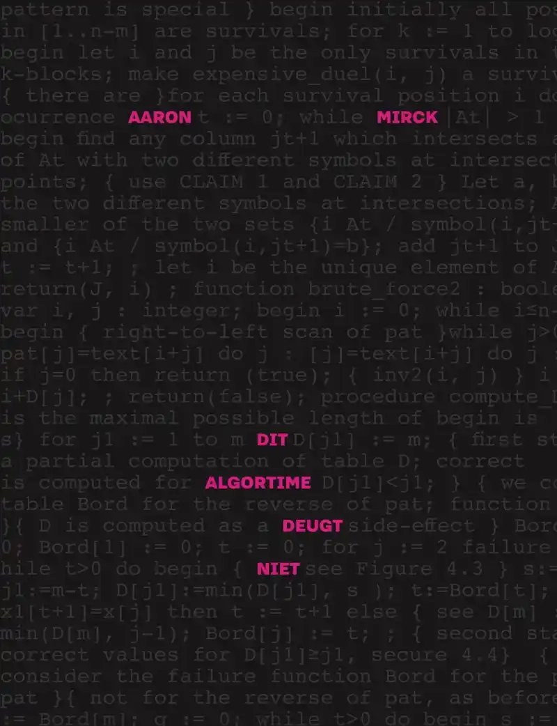 DIT ALGORITME DEUGT NIET