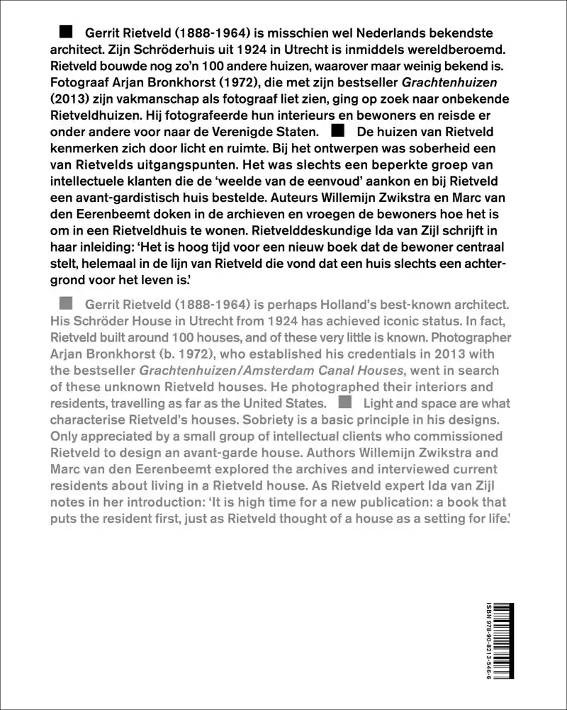 GERRIT RIETVELD - WEELDE VAN DE EENVOUD / WEALTH OF SOBRIETY