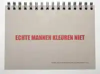 ECHTE MANNEN KLEUREN NIET