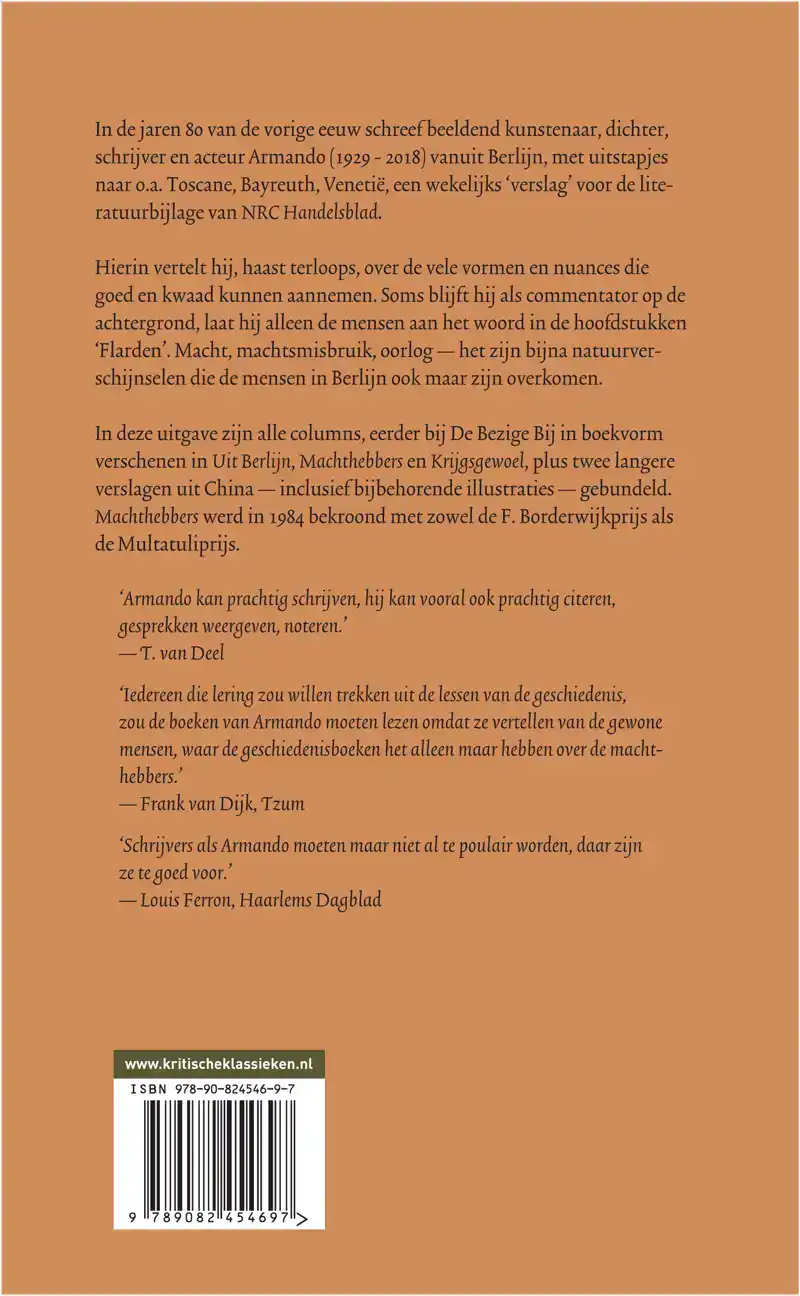 UIT BERLIJN | MACHTHEBBERS | KRIJGSGEWOEL