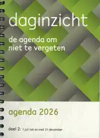 DAGINZICHT AGENDA 2026