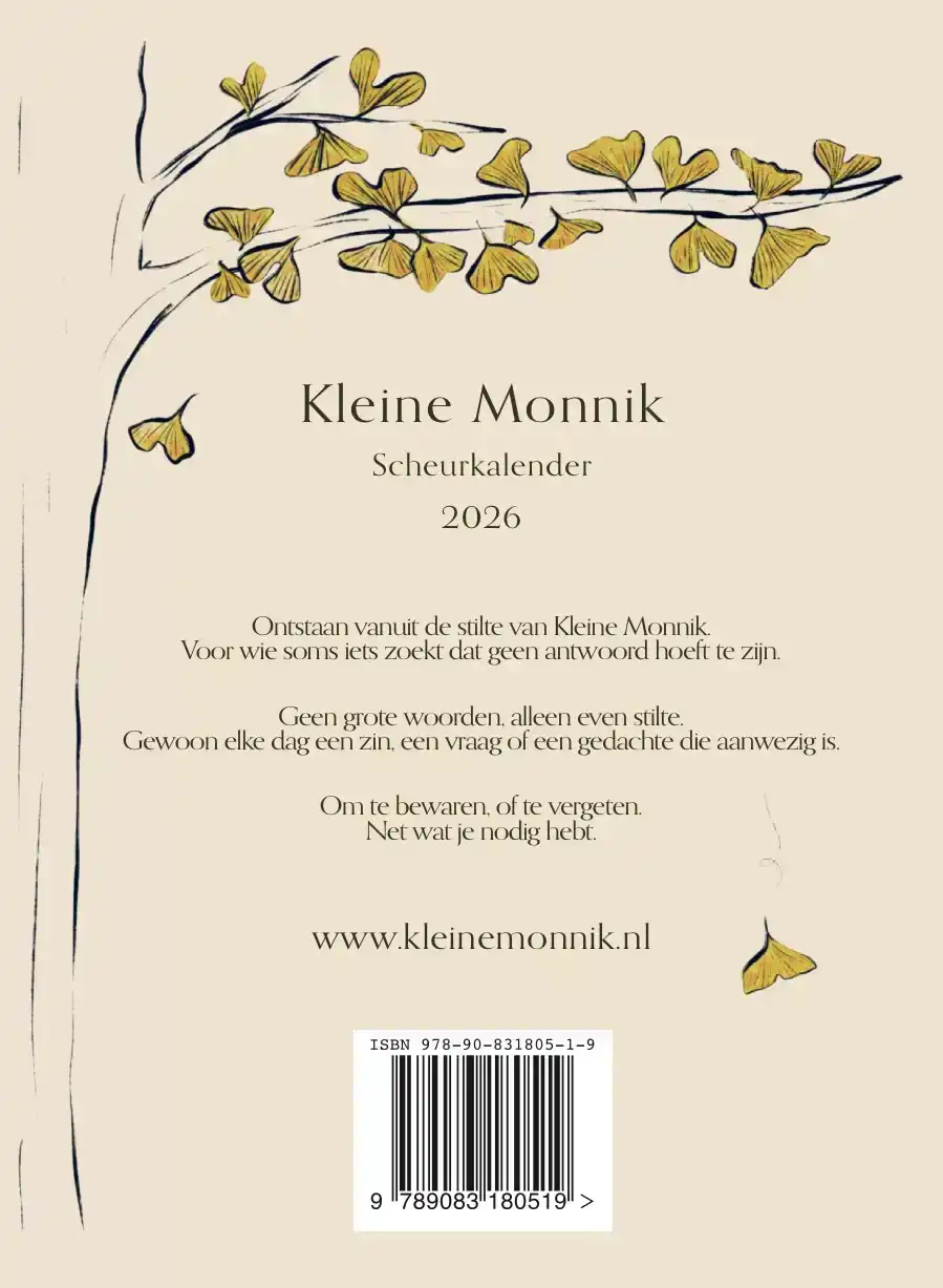 KLEINE MONNIK SCHEURKALENDER 2026