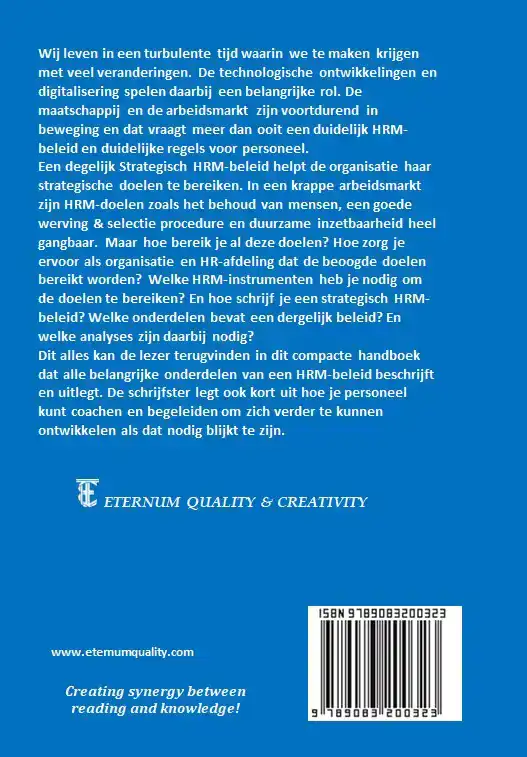 HANDBOEK STRATEGISCH HR-BELEID