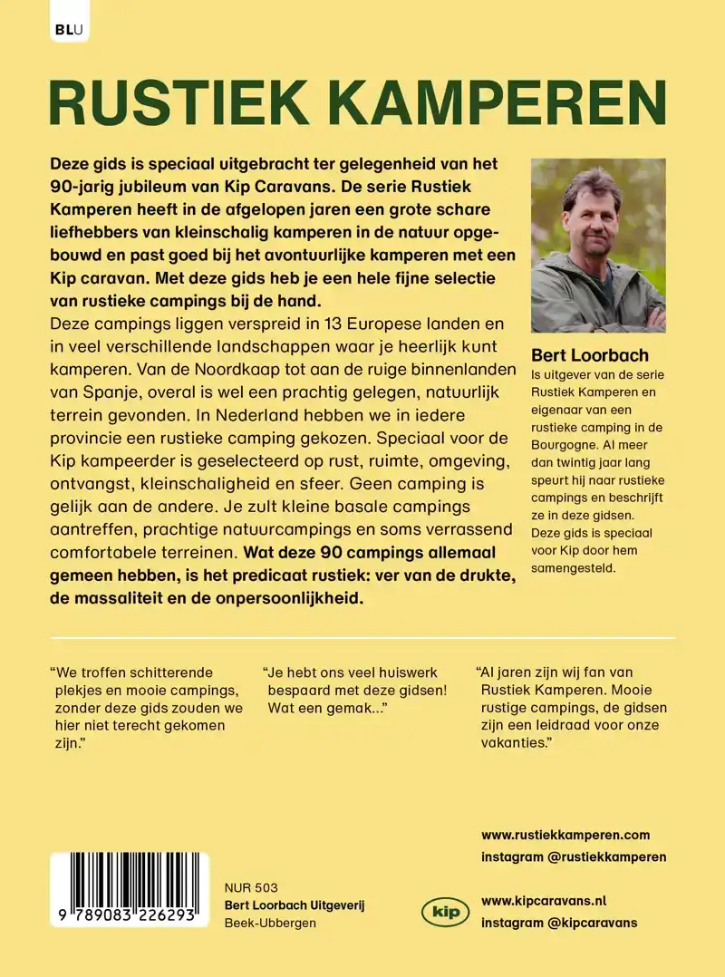 RUSTIEK KAMPEREN MET KIP IN EUROPA