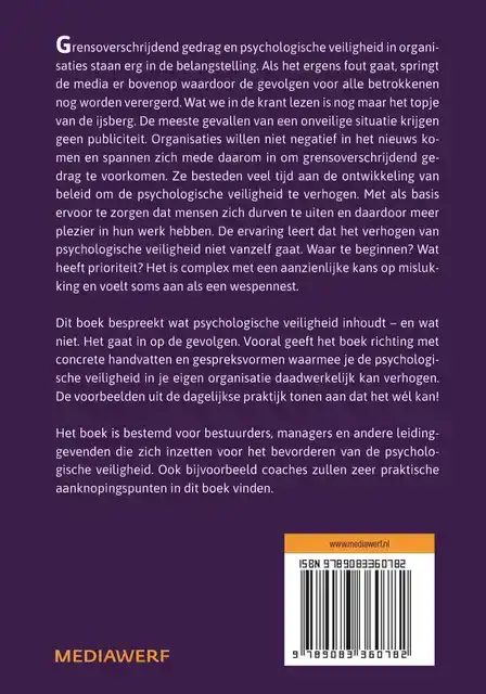 PSYCHOLOGISCHE VEILIGHEID IN ORGANISATIES