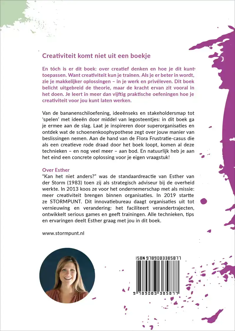 CREATIVITEIT KOMT NIET UIT EEN BOEKJE