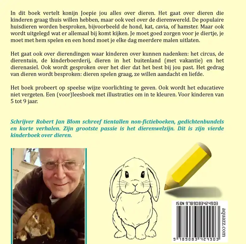 KONIJN JOEPIE VERTELT OVER ONZE HUISDIEREN