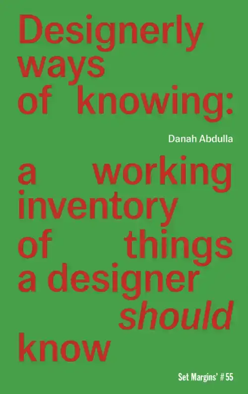 DESIGNERLY WAYS OF KNOWING