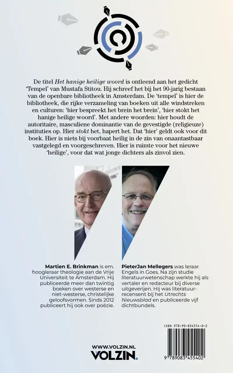 'HIER STOKT HET HANIGE HEILIGE WOORD'