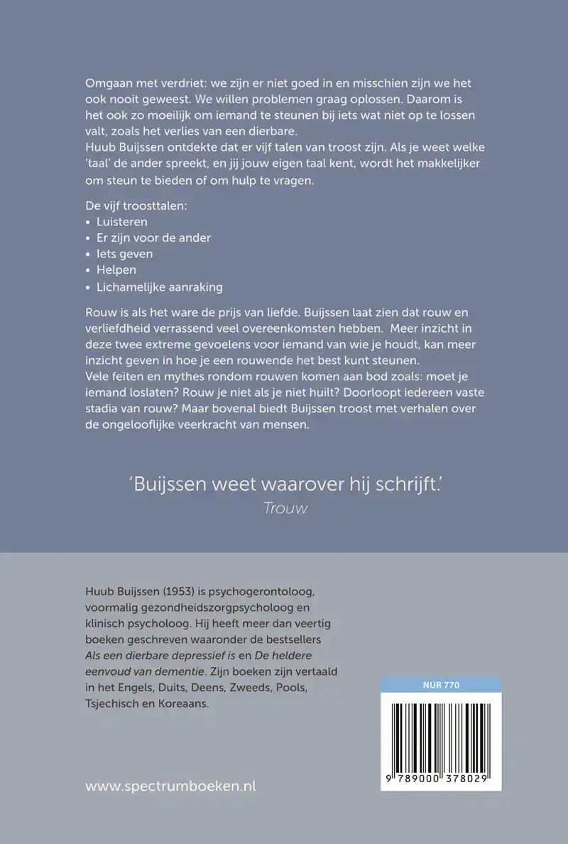 DE VIJF TALEN VAN TROOST