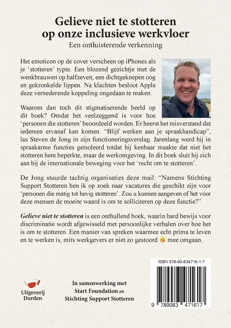 GELIEVE NIET TE STOTTEREN OP ONZE INCLUSIEVE WERKVLOER