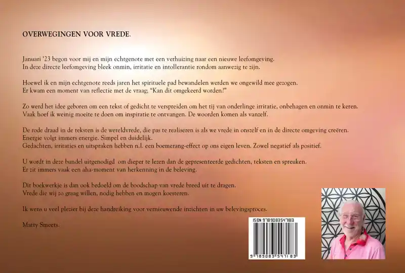OVERWEGINGEN VOOR VREDE