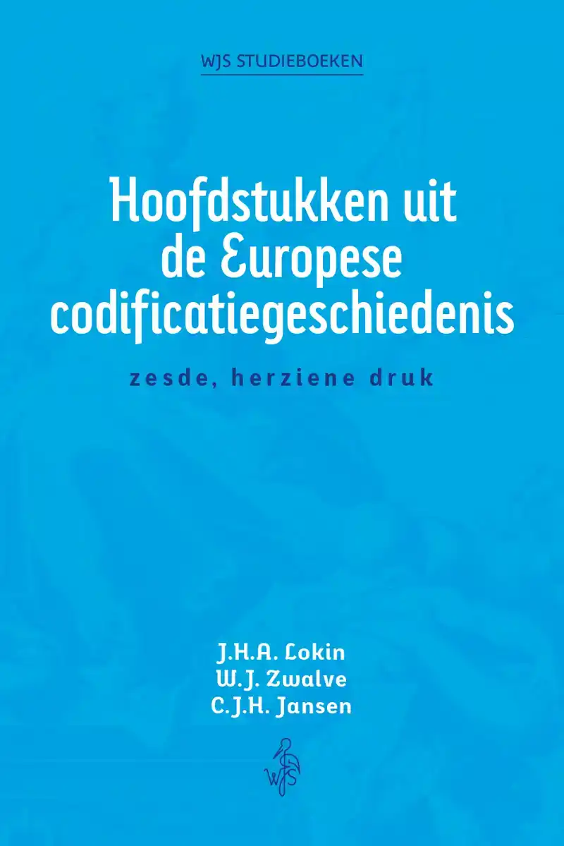 HOOFDSTUKKEN UIT DE EUROPESE CODIFICATIEGESCHIEDENIS