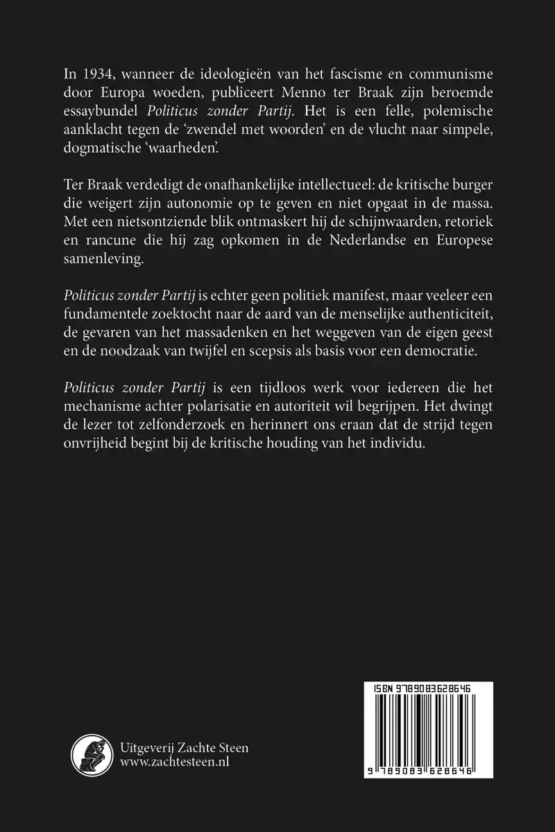 POLITICUS ZONDER PARTIJ