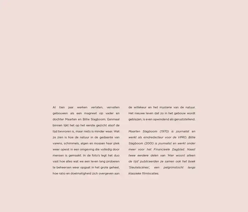 HIER WOONT ALLEEN DE TIJD