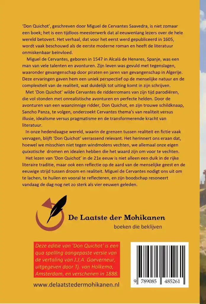 DON QUICHOT, DE VERNUFTIGE EDELMAN VAN LA MANCHA