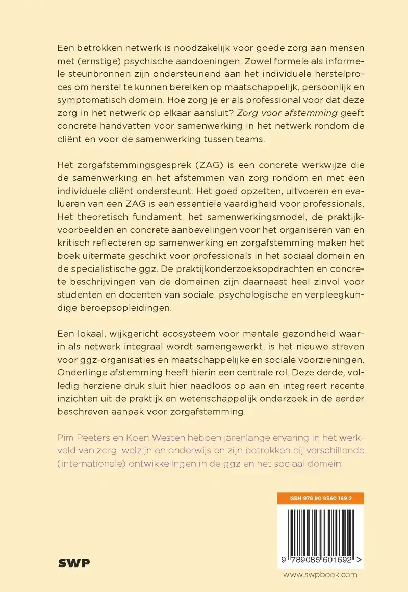 ZORG VOOR AFSTEMMING