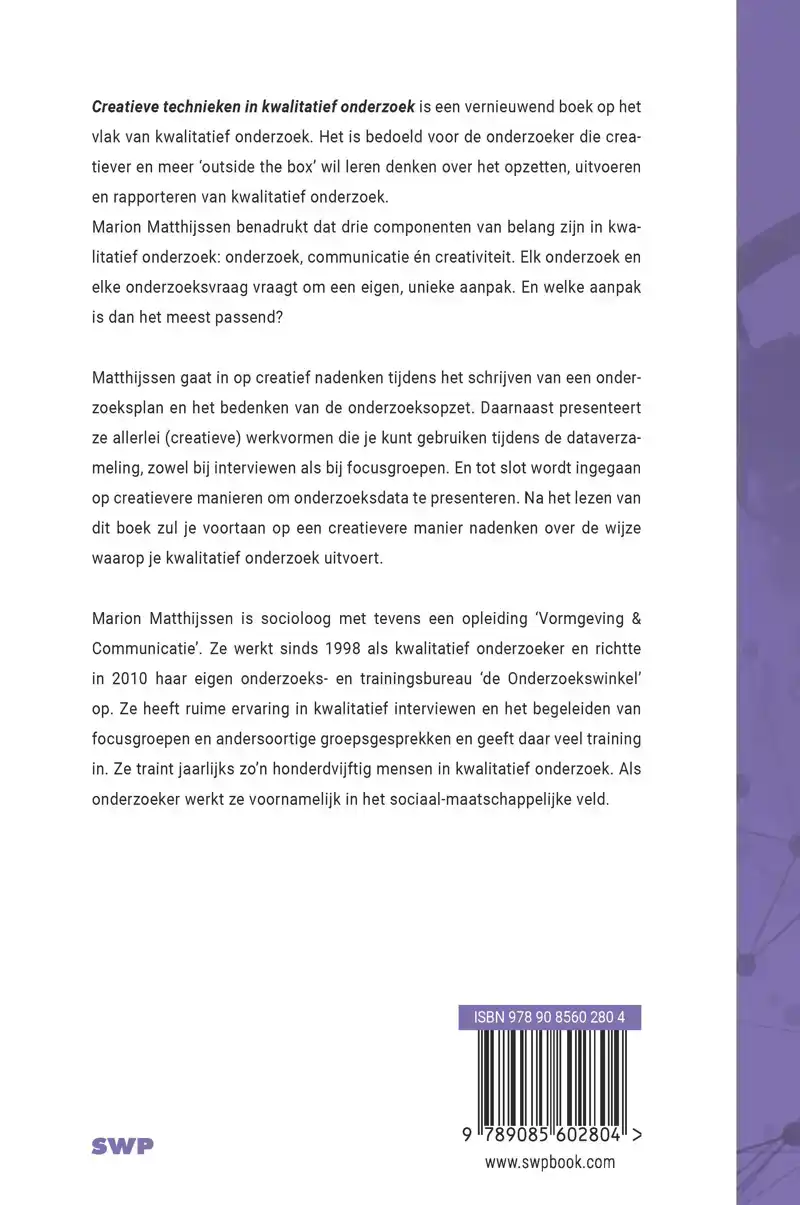 CREATIEVE TECHNIEKEN IN KWALITATIEF ONDERZOEK