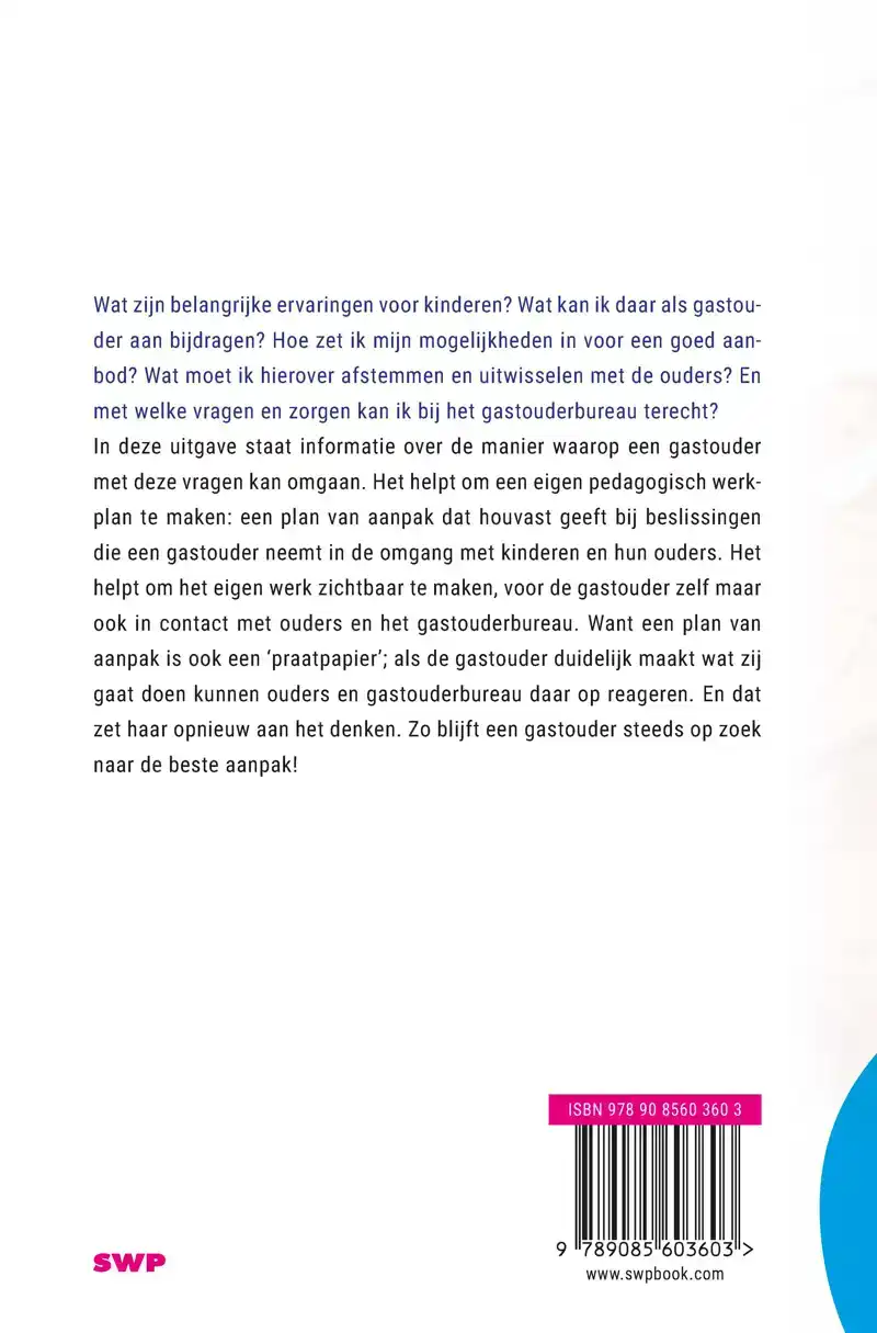 WERKEN MET EEN PERSOONLIJK PEDAGOGISCH PLAN IN DE GASTOUDERO