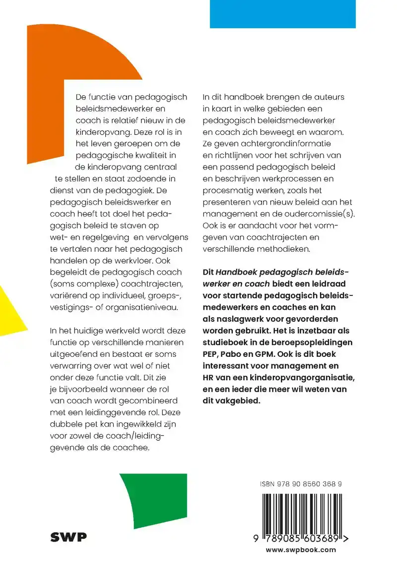 HANDBOEK PEDAGOGISCH BELEIDSWERKER EN COACH