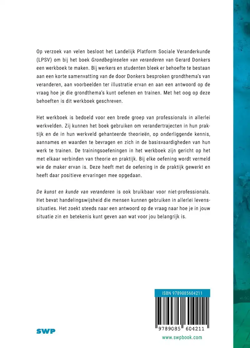 DE KUNST EN KUNDE VAN VERANDEREN