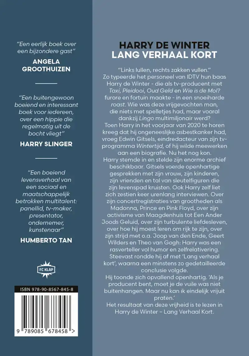 HARRY DE WINTER - LANG VERHAAL KORT