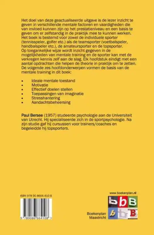MENTALE TRAINING VOOR DE SPORTER