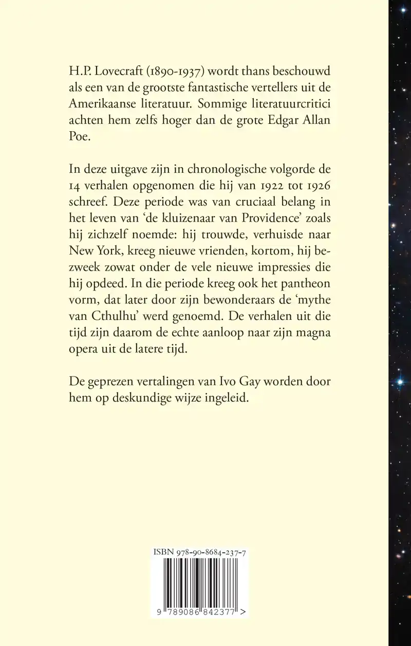 FANTASTISCHE VERHALEN 1922-1926
