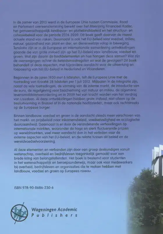 EU-BELEID VOOR LANDBOUW, VOEDSEL EN GROEN