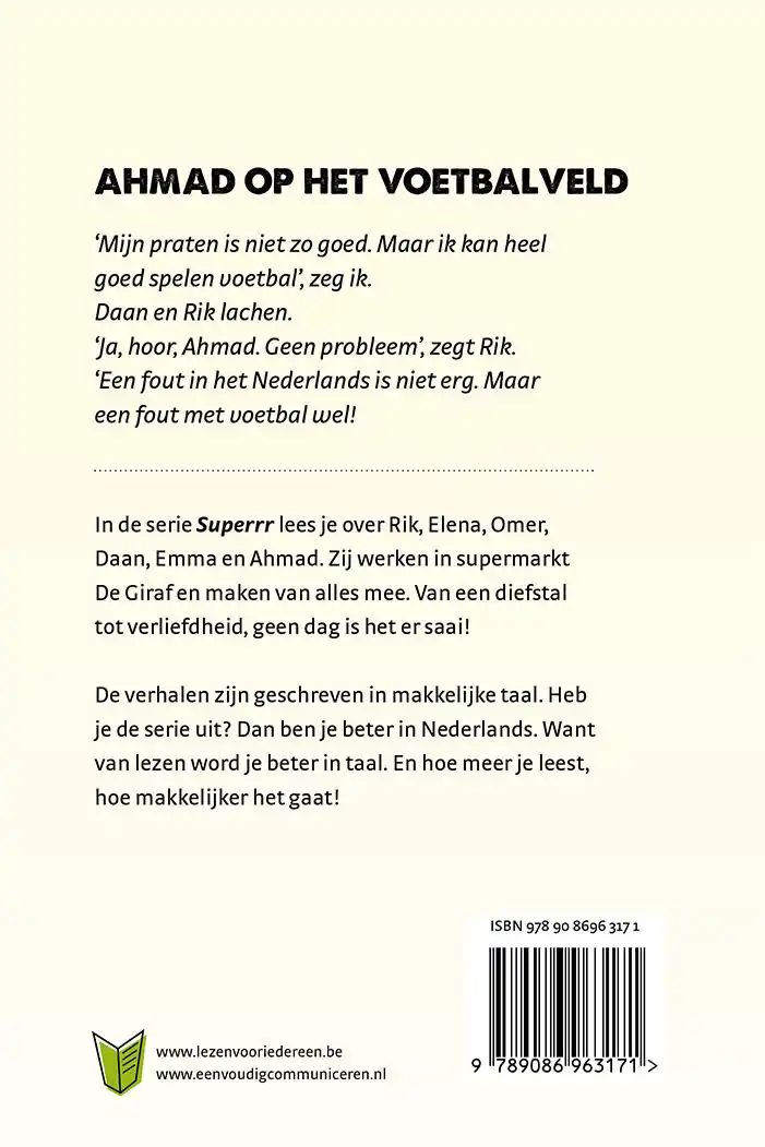AHMAD OP HET VOETBALVELD