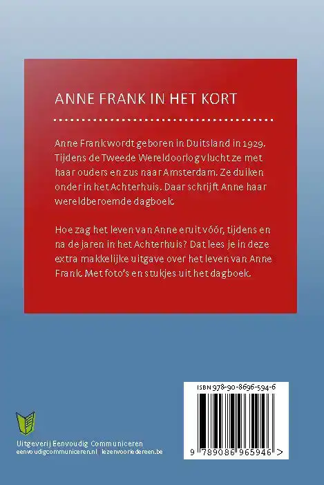 ANNE FRANK IN HET KORT