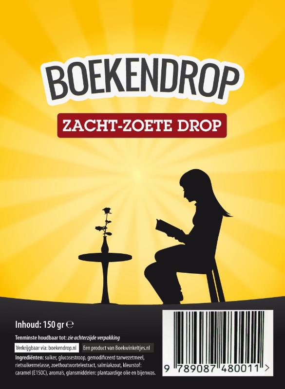 BOEKENDROP ZOET, DOOS MET 14 ZAKJES A 150 GRAM