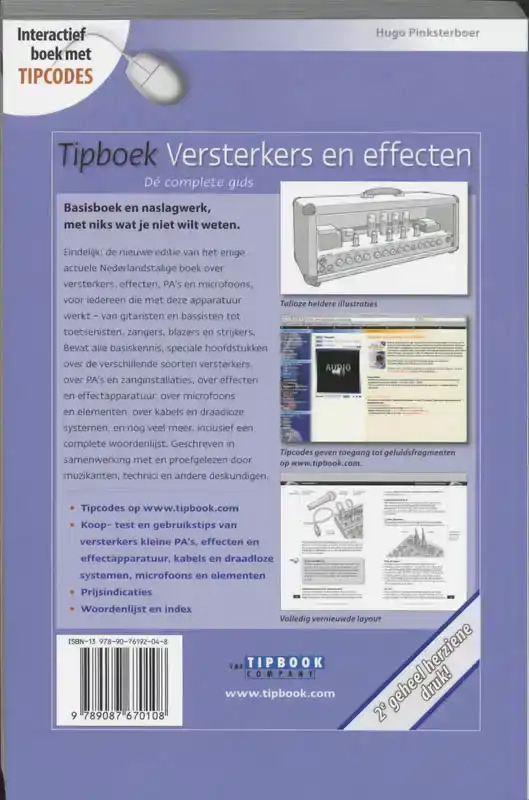 TIPBOEK VERSTERKERS EN EFFECTEN