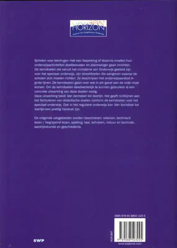 VAN KERNDOEL TOT LEERLIJN