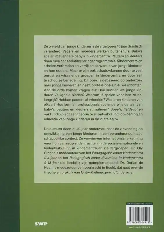 SPEELS, LIEFDEVOL EN VAKKUNDIG