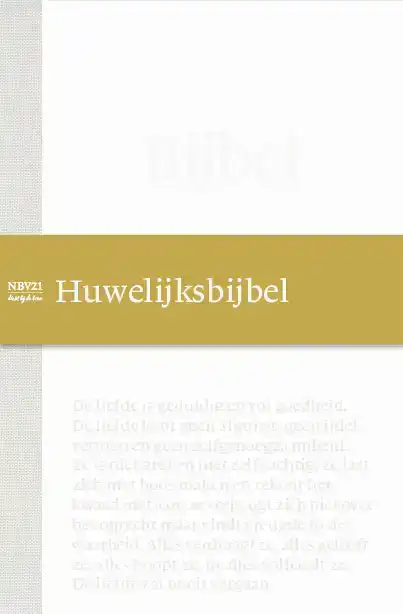 BIJBEL NBV21 HUWELIJKSBIJBEL