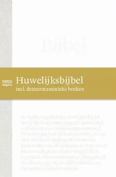 BIJBEL NBV21 HUWELIJKSBIJBEL MET DC
